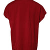 Dolce & Gabbana Red Logo Crown Cotton Crew Neck T-shirt