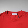 Dolce & Gabbana Red DG Logo Patch Cotton Crew Neck T-shirt