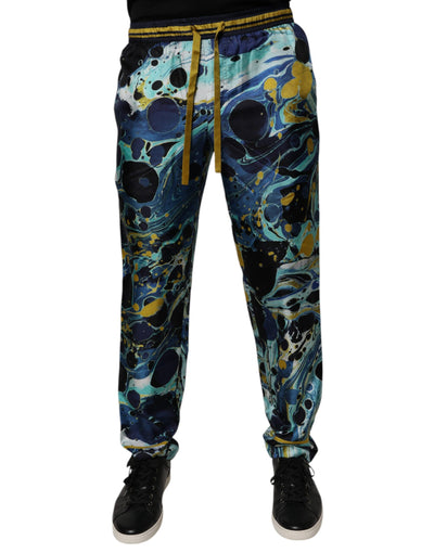 Dolce &amp; Gabbana – Jogginghose mit mehrfarbigem Marmor-Print