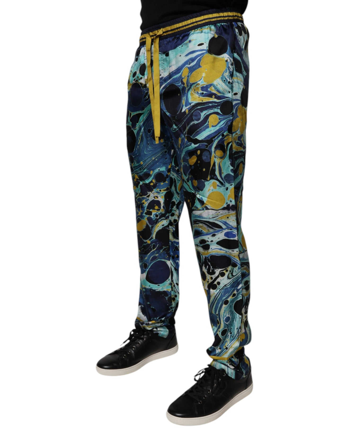 Dolce &amp; Gabbana – Jogginghose mit mehrfarbigem Marmor-Print