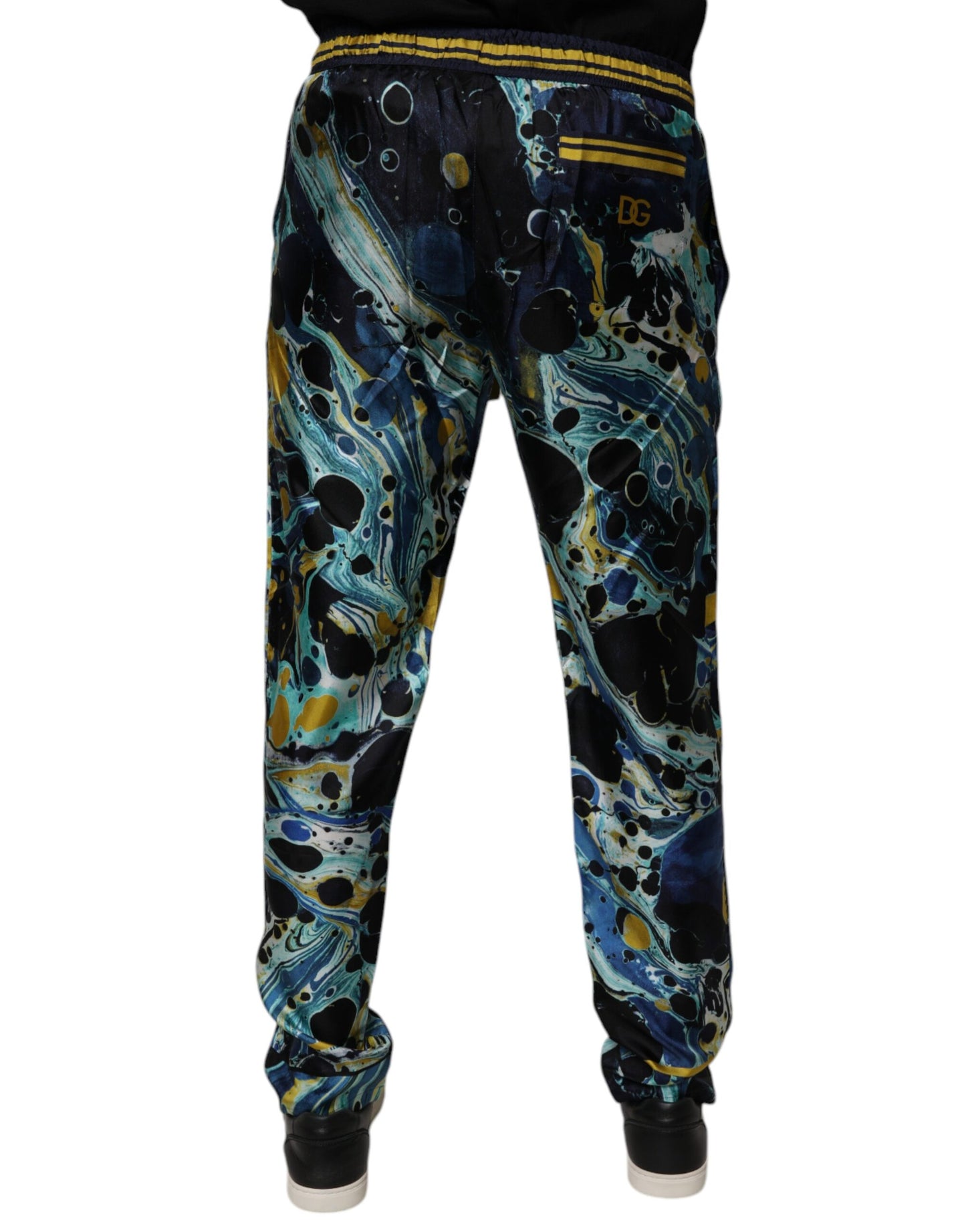 Dolce &amp; Gabbana – Jogginghose mit mehrfarbigem Marmor-Print
