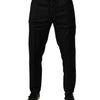 Dolce & Gabbana Black Wool Jogger Jogging Pants