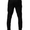 Dolce & Gabbana Black Wool Jogger Jogging Pants