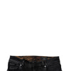Dolce & Gabbana Black Tattered Cotton Skinny Men Denim Jeans