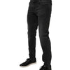 Dolce &amp; Gabbana Schwarze Skinny-Jeans aus Baumwollstretch für Herren