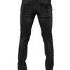 Dolce &amp; Gabbana Schwarze Skinny-Jeans aus Baumwollstretch für Herren
