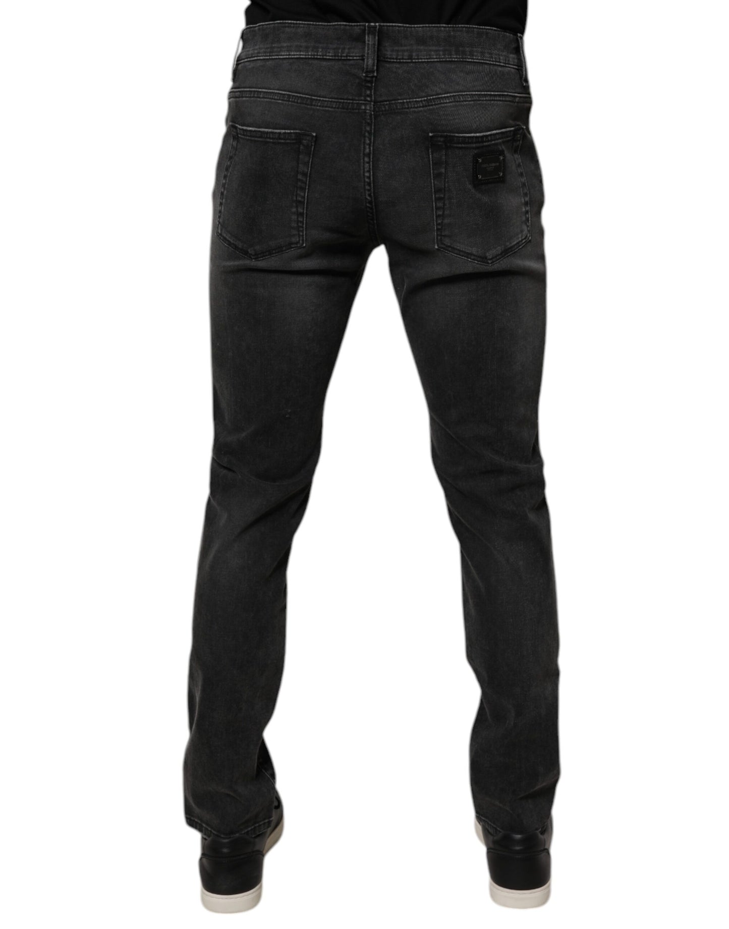 Dolce &amp; Gabbana Schwarze Skinny-Jeans aus Baumwollstretch für Herren