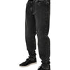 Dolce & Gabbana Black Cotton Stretch Skinny Men Denim Jeans