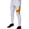 Dolce & Gabbana White Cotton Logo Jogger Pants