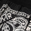 Dolce & Gabbana Black Bandana Cotton Jogger Pants