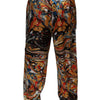Dolce & Gabbana Multicolor Marble Satin Men Tracksuit Pants