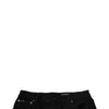 Dolce & Gabbana Black Tattered Cotton Skinny Men Denim Jeans