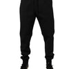 Dolce &amp; Gabbana Schwarze Polyester-Jogginghose für Herren