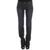 John Galliano Blue Cotton Bootcut Jeans