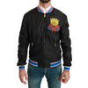 Dolce & Gabbana Black Polyester Bomber