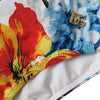 Dolce & Gabbana White Floral Print Swimsuit Bikini Bottom Swimwear
