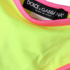 Dolce & Gabbana Yellow Pink Nylon Swimwear Bottom Beachwear Bikini