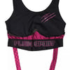 Plein Sport Black Fuchsia Logo Athlete Hannah Bra Underwear
