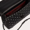 Valentino Garavani Black Nappa Leather Medium Rockstudt Spike Bag