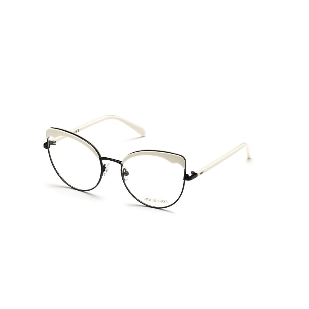 Emilio Pucci Brille aus schwarzem Metall (Gestell)