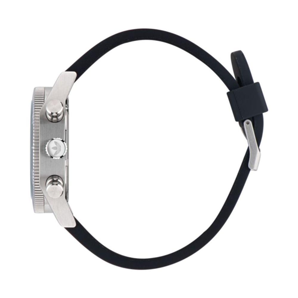 Adidas Sportuhr aus schwarzem Synthetikmaterial