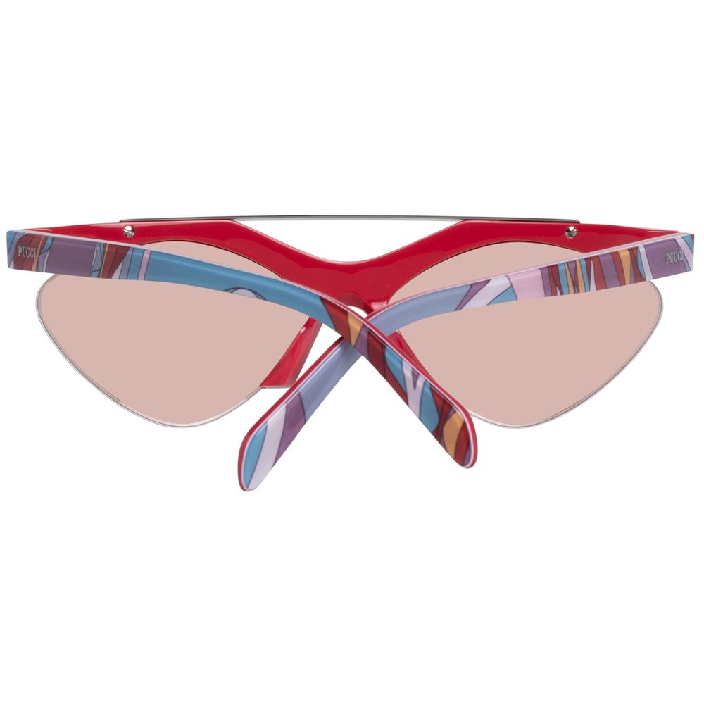 Rote Metallsonnenbrille von Emilio Pucci