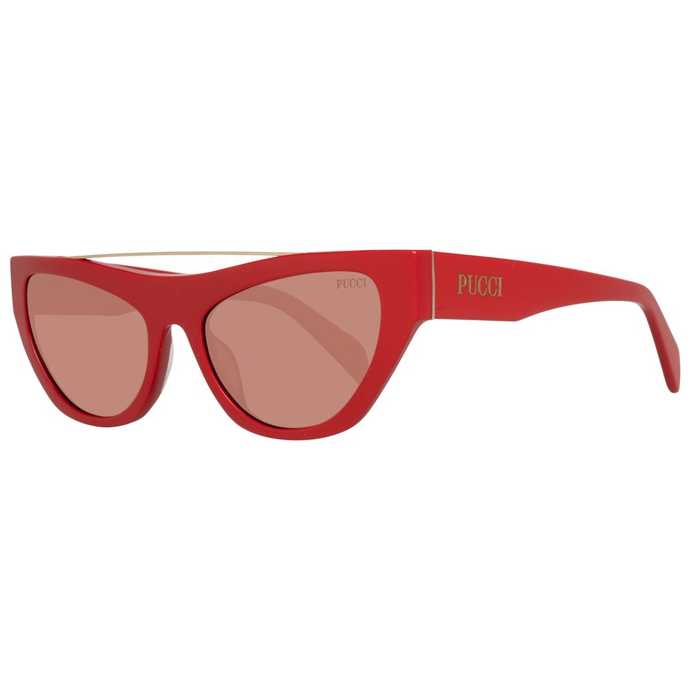Rote Metallsonnenbrille von Emilio Pucci