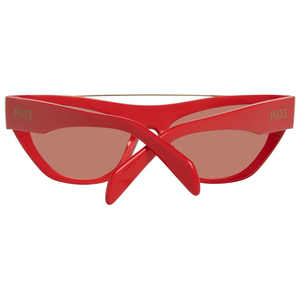 Rote Metallsonnenbrille von Emilio Pucci