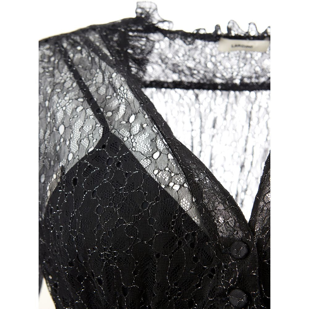 Lardini Schwarzes Nylon-Freizeitkleid