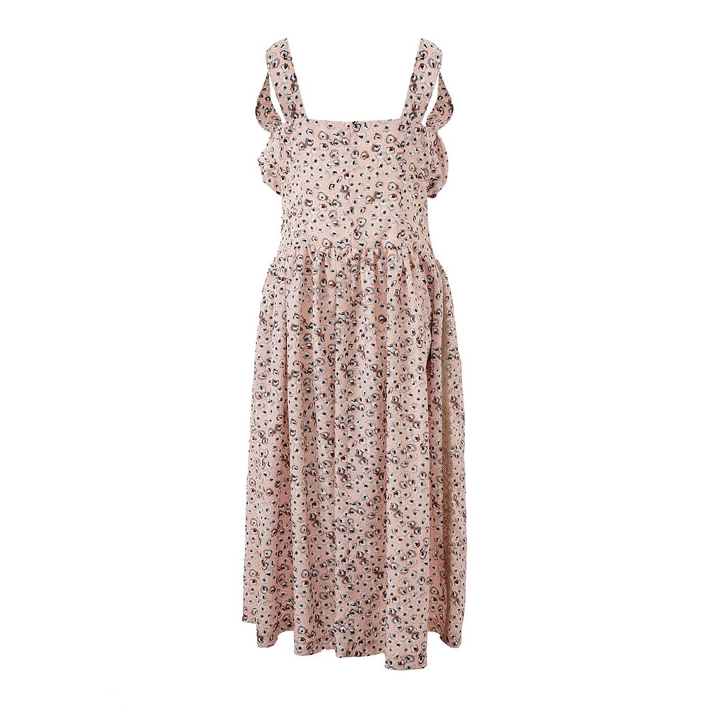 Lardini Rosa Acetat Freizeitkleid