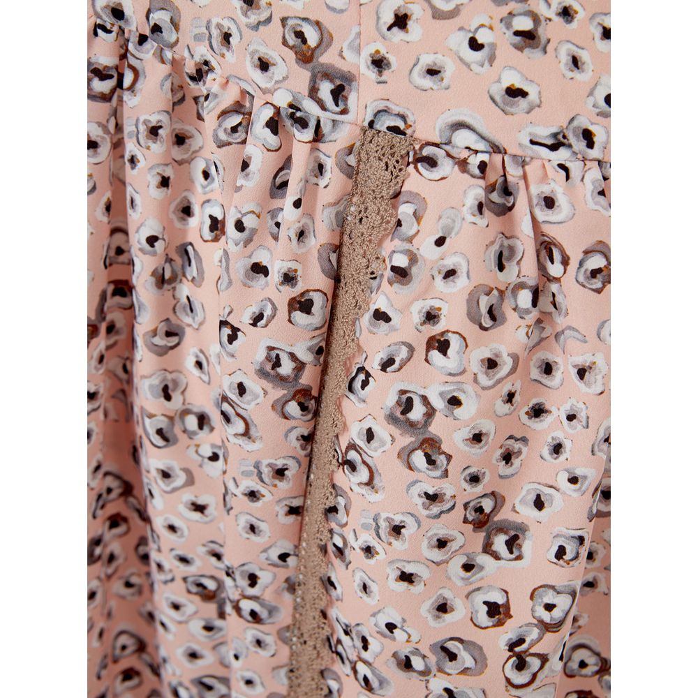 Lardini Rosa Acetat Freizeitkleid