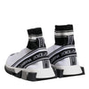 Dolce & Gabbana White Black Sorrento Socks Sneakers Shoes