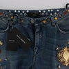 Jean boyfriend orné de motifs Enchanted Sicily de Dolce &amp; Gabbana