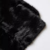 Dolce & Gabbana Black Fur Shawl Neck Wrap Cover Collar Scarf