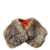 Dolce & Gabbana Brown Fur Shoulder Collar Neck Wrap Scarf
