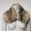 Dolce & Gabbana Brown Fur Shoulder Collar Neck Wrap Scarf