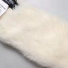 Dolce & Gabbana White Mink Fur Collar Women Neck Wrap Scarf