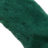 Dolce & Gabbana Green Mink Fur Collar Women Neck Wrap Scarf