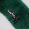 Dolce & Gabbana Green Mink Fur Collar Women Neck Wrap Scarf