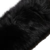 Dolce & Gabbana Black Fur Shoulder Collar Wrap Shawl Scarf