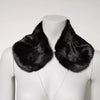 Dolce & Gabbana Black Fur Shawl Neck Wrap Cover Collar Scarf