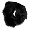 Dolce & Gabbana Black Fox Fur Neck Wrap Warmer Winter Scarf