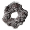 Dolce & Gabbana Gray Fox Fur Neck Wrap Warmer Winter Scarf