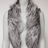 Dolce & Gabbana Gray Fox Fur Neck Wrap Warmer Winter Scarf