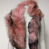 Dolce & Gabbana Pink Frost Fox Fur Neck Warmer Winter Scarf