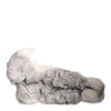 Dolce & Gabbana White Fox Fur Neck Wrap Warmer Winter Scarf