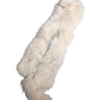 Dolce & Gabbana White Fox Fur Neck Wrap Warmer Winter Scarf