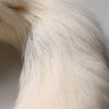 Dolce & Gabbana White Fox Fur Neck Wrap Warmer Winter Scarf
