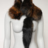 Dolce & Gabbana Brown Red Fox Fur Neck Warmer Winter Scarf
