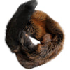 Dolce & Gabbana Brown Red Fox Fur Neck Warmer Winter Scarf